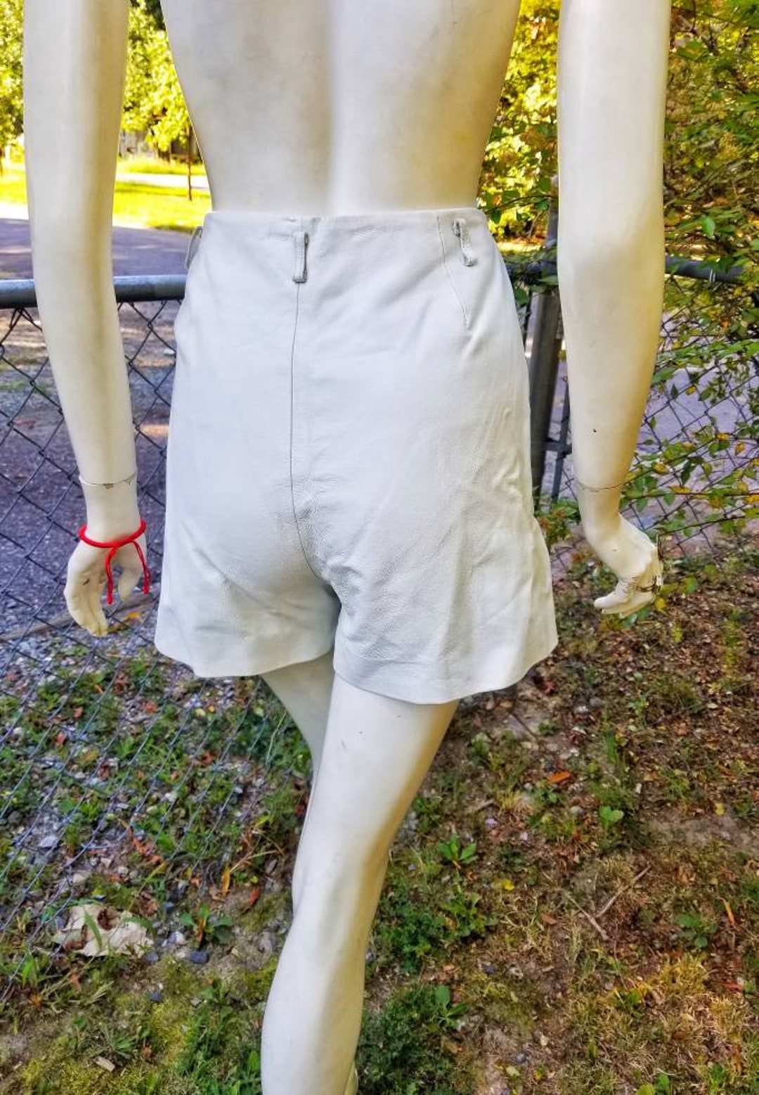 Vintage Newport News High Waist White Leather Booty Hot Pants - Etsy Ireland