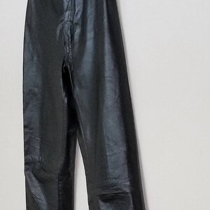 Vintage Marco Morani High Waist Black Leather Leather Pants - Etsy