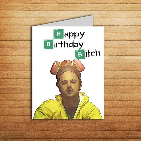 Jesse Pinkman card Breaking Bad Birthday card for boyfriend | Etsy