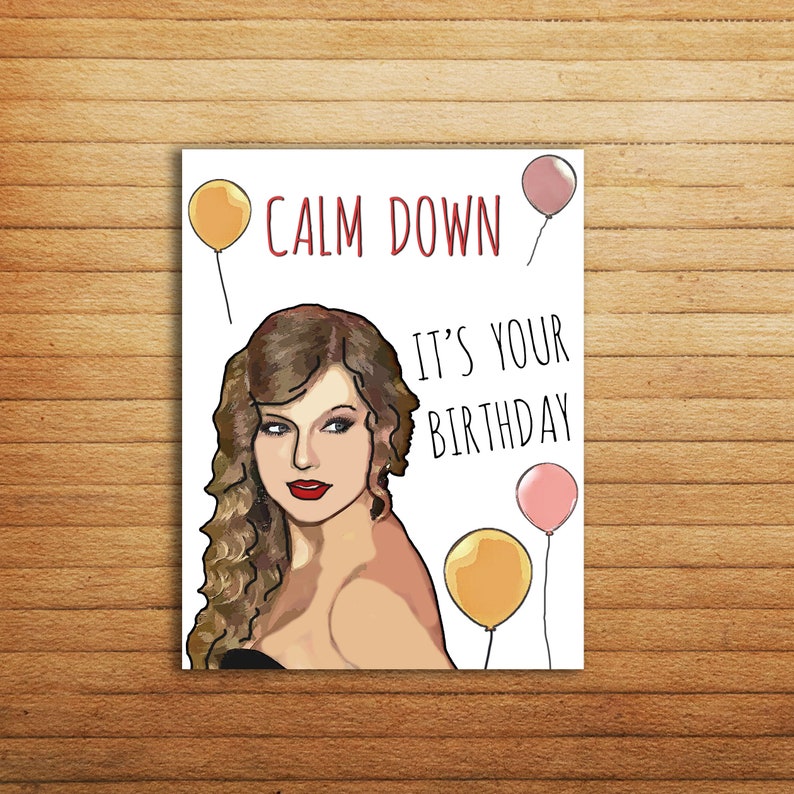 Printable Taylor Swift Birthday Card