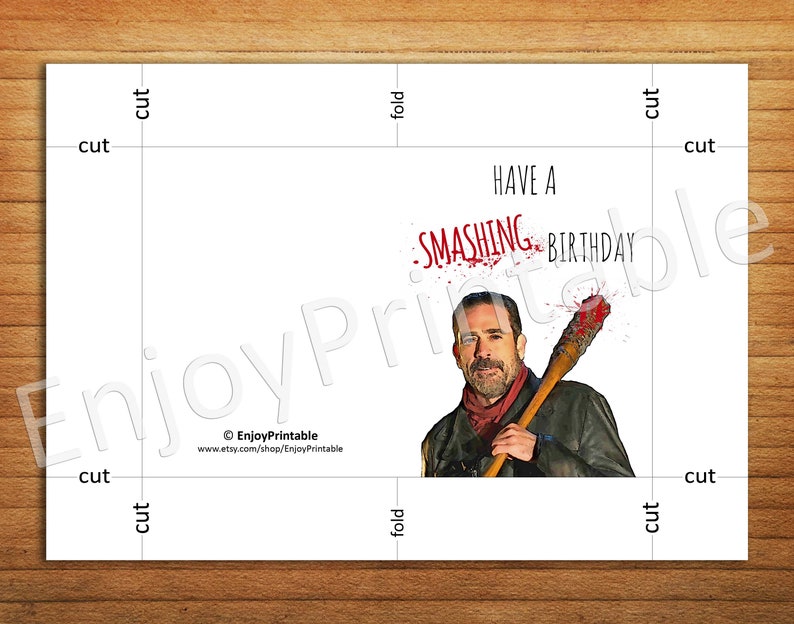 the-walking-dead-birthday-card-printable-funny-negan-card-etsy