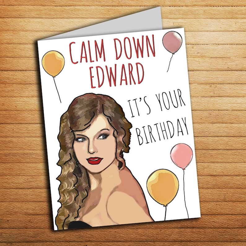 Printable Taylor Swift Birthday Card