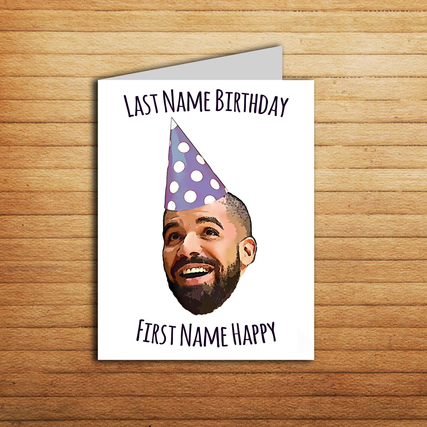 Drake Birthday Card For Boyfriend Printable Funny Birthday Etsy
