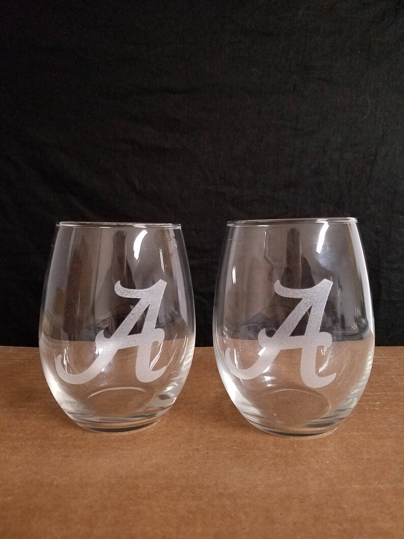 alabama crimson tide glassware