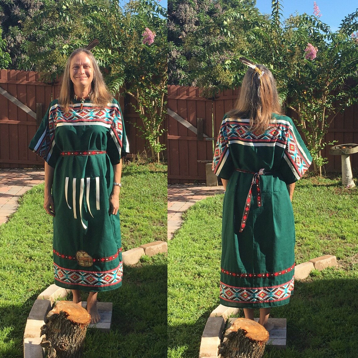 Ribbon Dress shamanic dress Native American dress Etsy