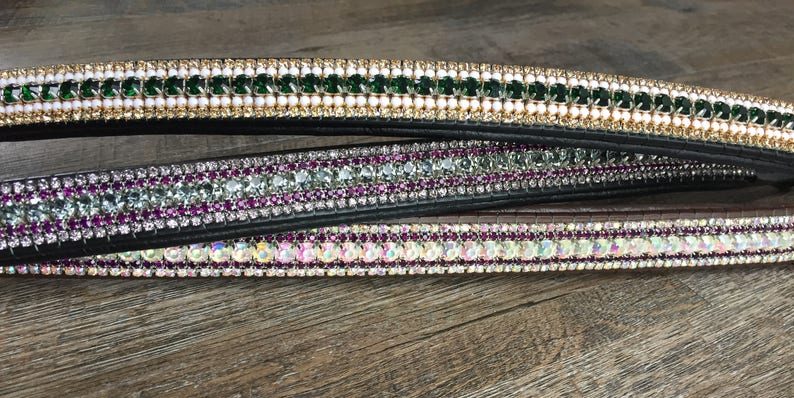 Mega bling 5 row crystal brow band