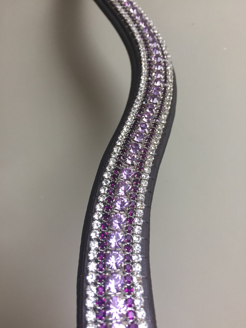 Mega bling 5 row crystal brow band