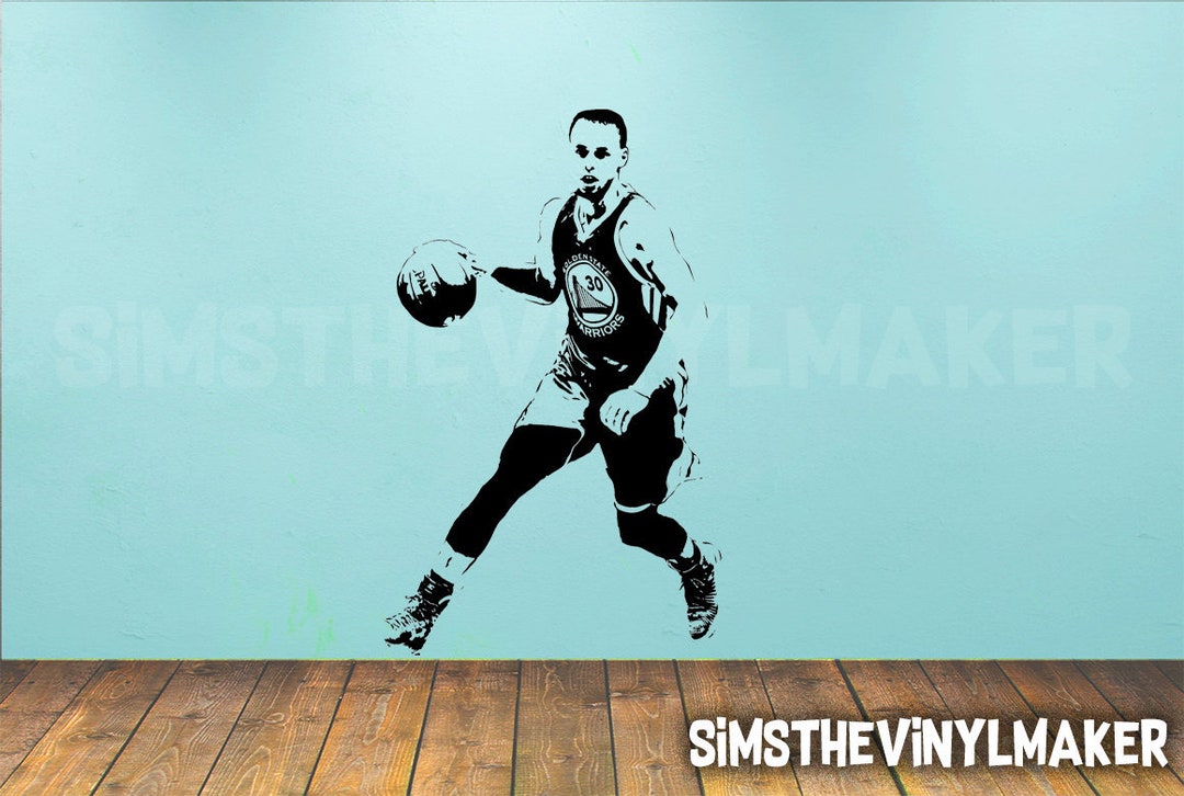 Basketball Decal, Stephen Curry Decal, Boys Bedroom Basketball Decor ...