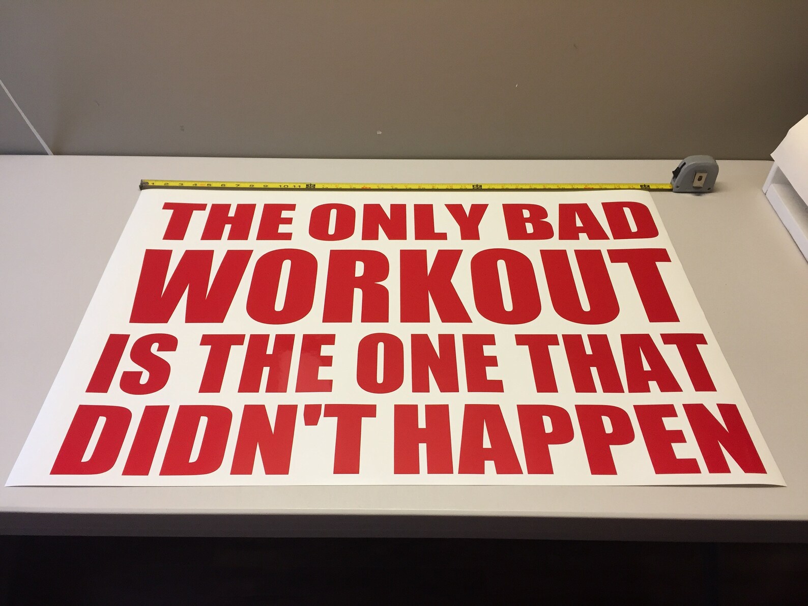 The Only Bad Workout is the One That Didn't Happen Etsy