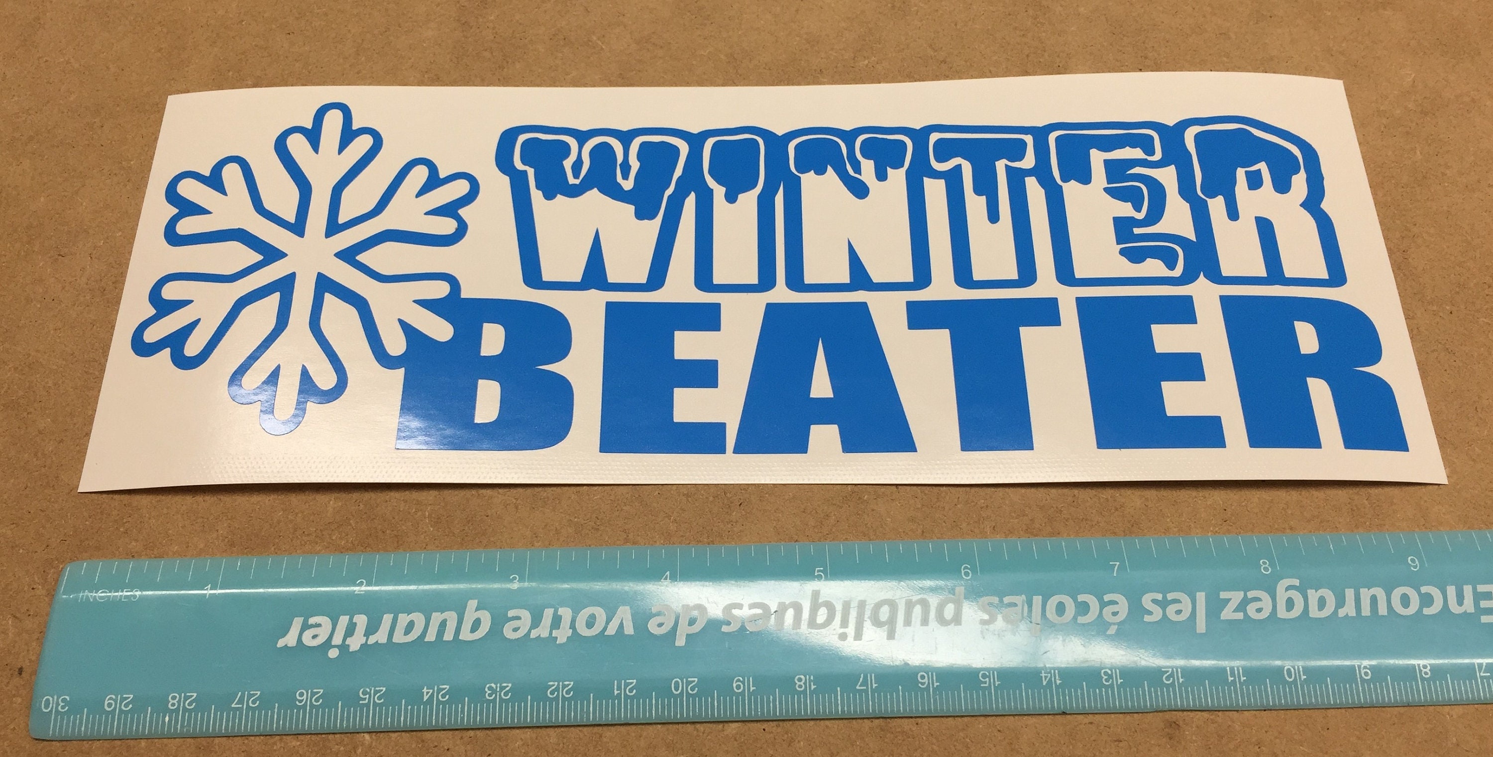 Winter Beater Decal | Snowflake Decal | Rusty Vehicle Decal | Winter ...