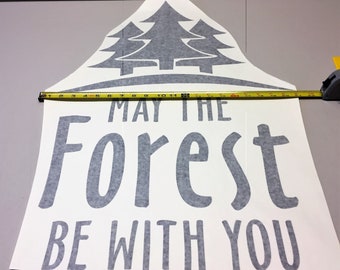 May The Forest Be With You Sticker