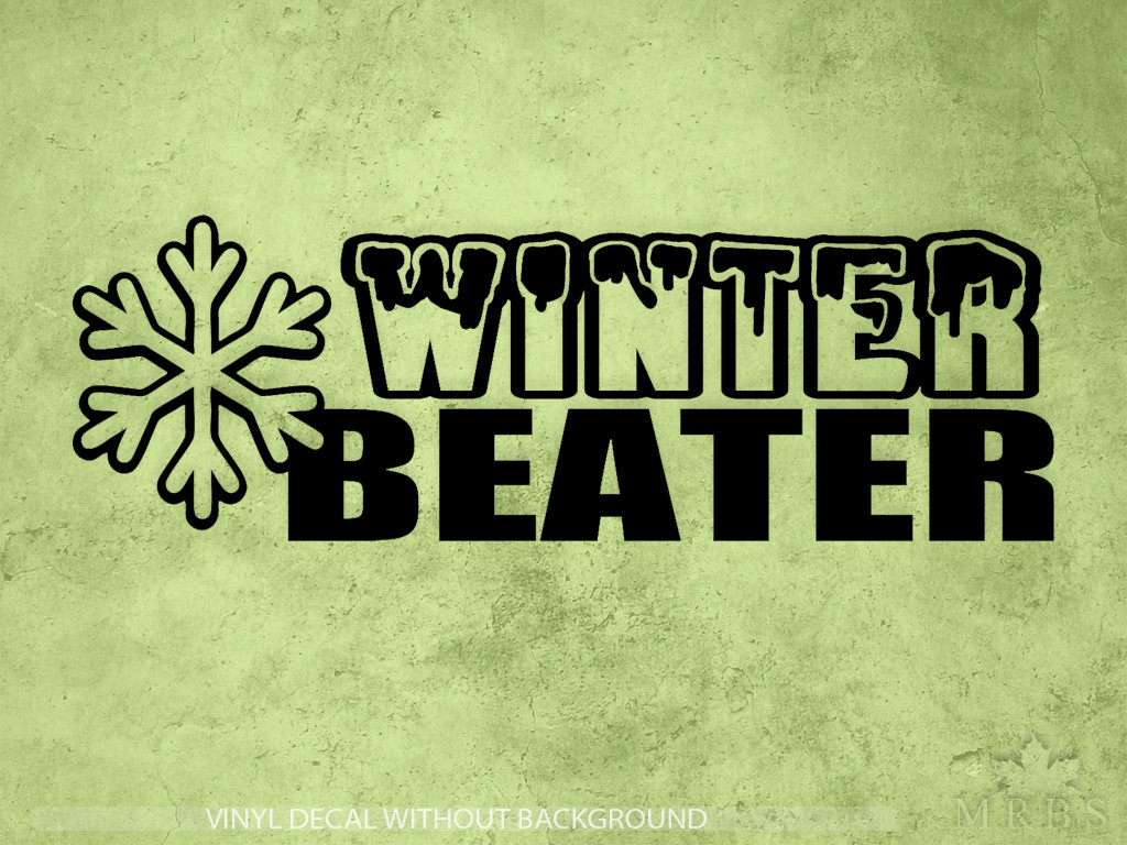 Winter Beater Decal | Snowflake Decal | Rusty Vehicle Decal | Winter ...
