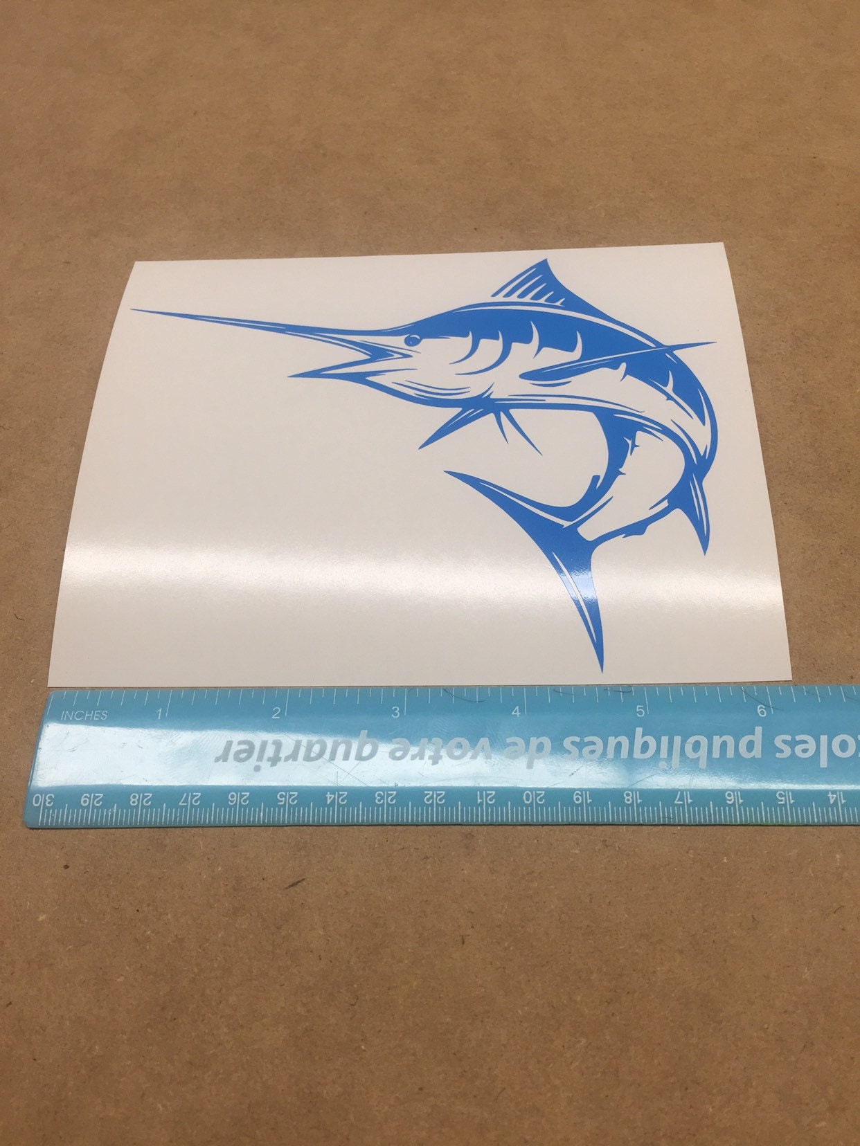 Marlin Decal Blue Marlin Fishing Decals Fishing Stickers Etsy India