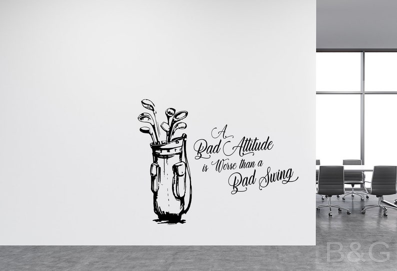 Golf Quote Decal Golf Bag Vinyl Sticker Golf Themed Decal Etsy