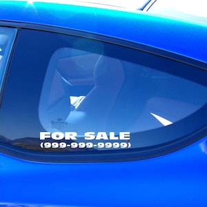 Sticker op maat te koop (2) | voeg de sticker met je telefoonnummer toe | stickers te koop voor autoverkoop | te koop stickers voor vrachtwagen, te koop sticker boot