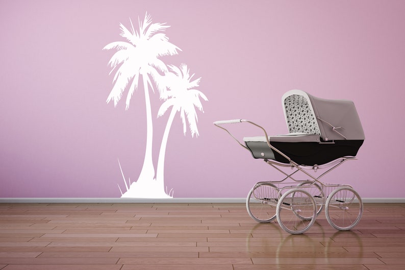 Tropical Palm Tree Wall Decal Sticker Décor Beach Decor Vinyl