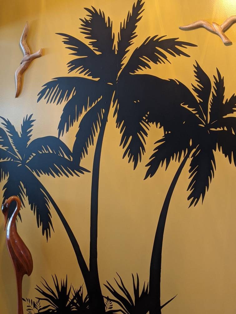 Palm Tree Vinyl Wall Decal (1 Tree) #1491