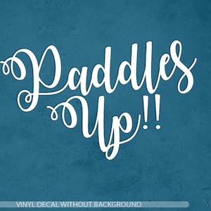 Sticker paddleboard, sticker paddles omhoog, sticker paddleboard, sticker Sup, sticker avontuur, sticker nautisch vinyl en muurstickers