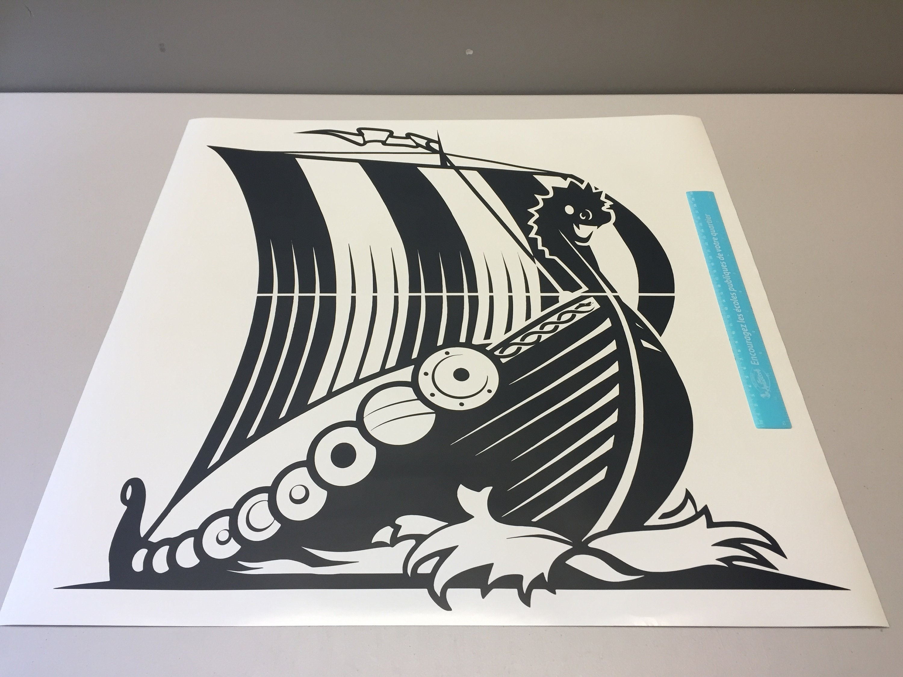 Viking ship decal viking ship vinyl sticker viking boat Etsy