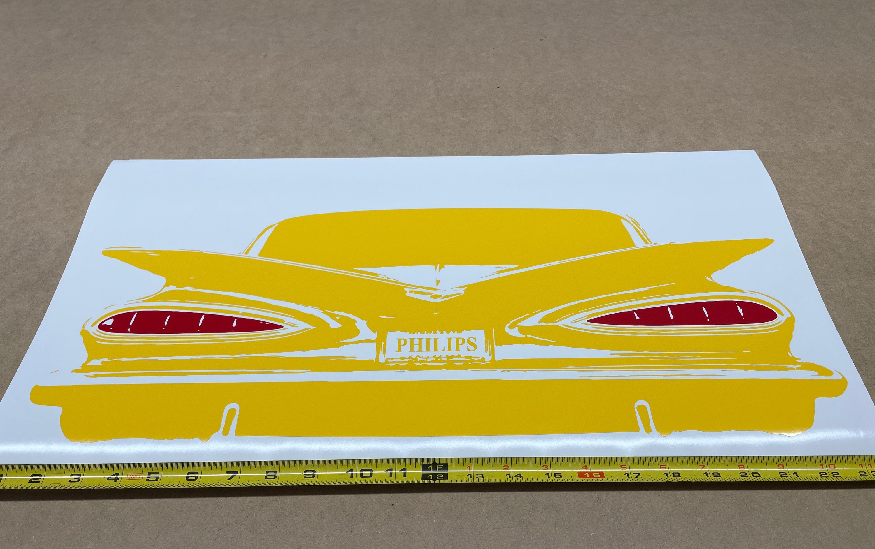 Ghostbusters 1959 Cadillac Ecto-1 Sticker - 4" X 2.75" Glossy Vinyl - Perfect For Hot Rods & Toolboxes