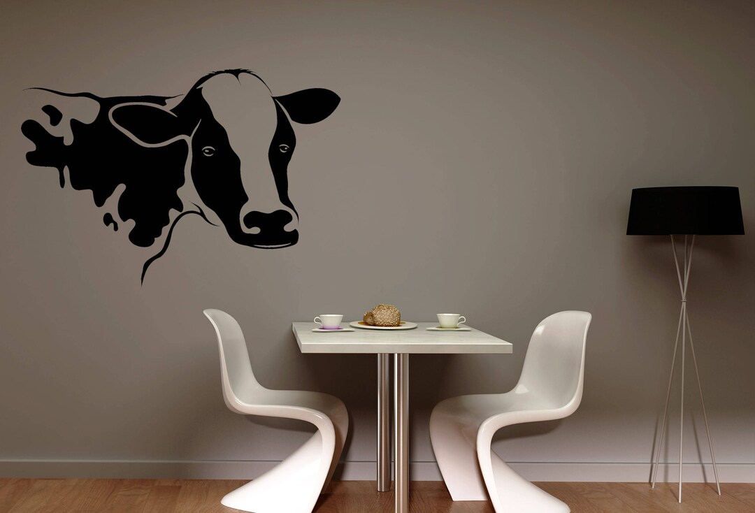 Cow Decal, Cow Vinyl Sticker, Cow Head Decal, Agriculture Decal, Cow