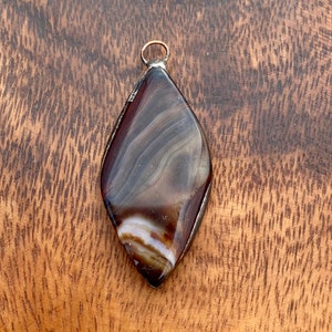Dyed Agate Soldered Pendant, DIY Jewelry Supplies, Jewelry Findings, Stone Pendant, Soldered Pendant, Boho Pendant, Soldered Gemstone