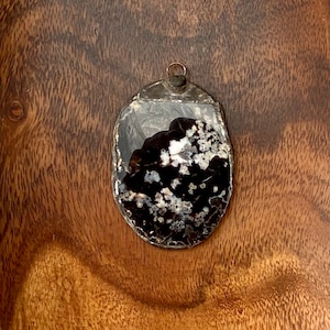 Natural Agate Slab Soldered Pendant, DIY Jewelry Supplies, Jewelry Findings, Pendant, Soldered Pendant, Crystal Pendant, Stone Pendant