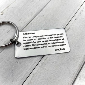 Your Handwritten Keychain Your Design Handwriting & Font options Personalized, Rectangle, Stainless Steel, Laser engraved Key Chain image 3