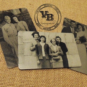 Inserto de billetera con imagen grabada antigua - Tarjeta de recuerdo - Grabado en el reverso también - Él o ella - Grabado con láser - Inserto de billetera escrito a mano
