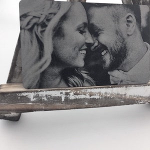 Photo Wallet Card Love Note Add Back Handwritten Engravings Laser Etched to Last Personalized Memorable Gifts image 4