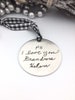 Your Handwritten Ornament -Personalized Christmas Ornaments- Your Handwriting Imagr and/or font- 2' Steel Circle, party favor gifts 2021 
