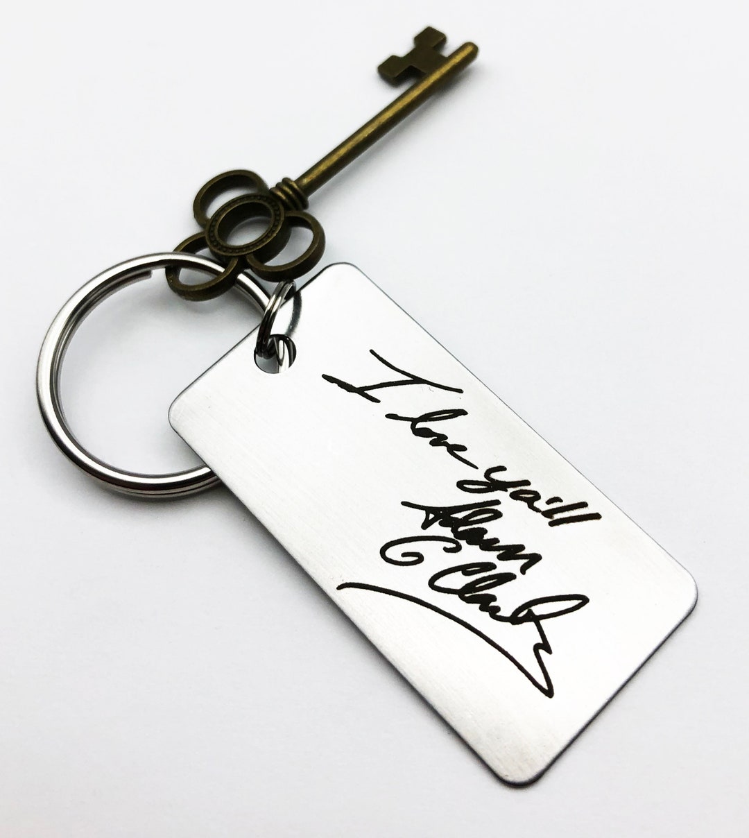My Handwriting Keychain Your Design Handwriting & Font Options