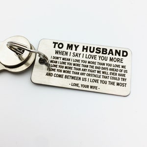 TO MY HUSBAND - Keychain- Customize Your Design - Handwriting Option - Perfect Anniversary Gift - Laser engraved - For Him - Etsy Trend