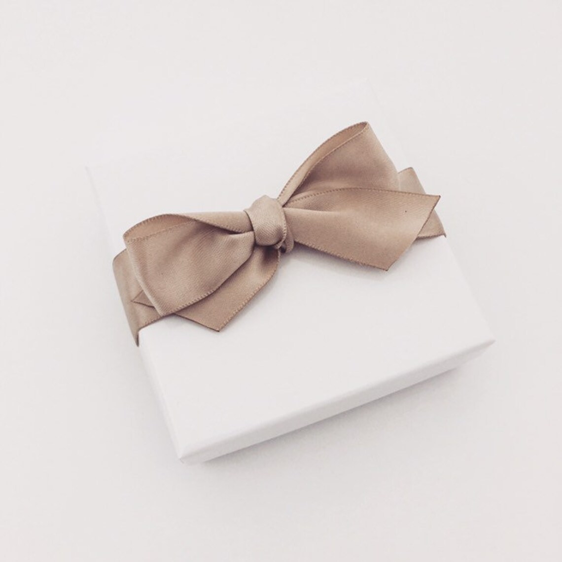 Gift Box Gift Wrap Upgrade Toffee Ribbon White Box With - Etsy