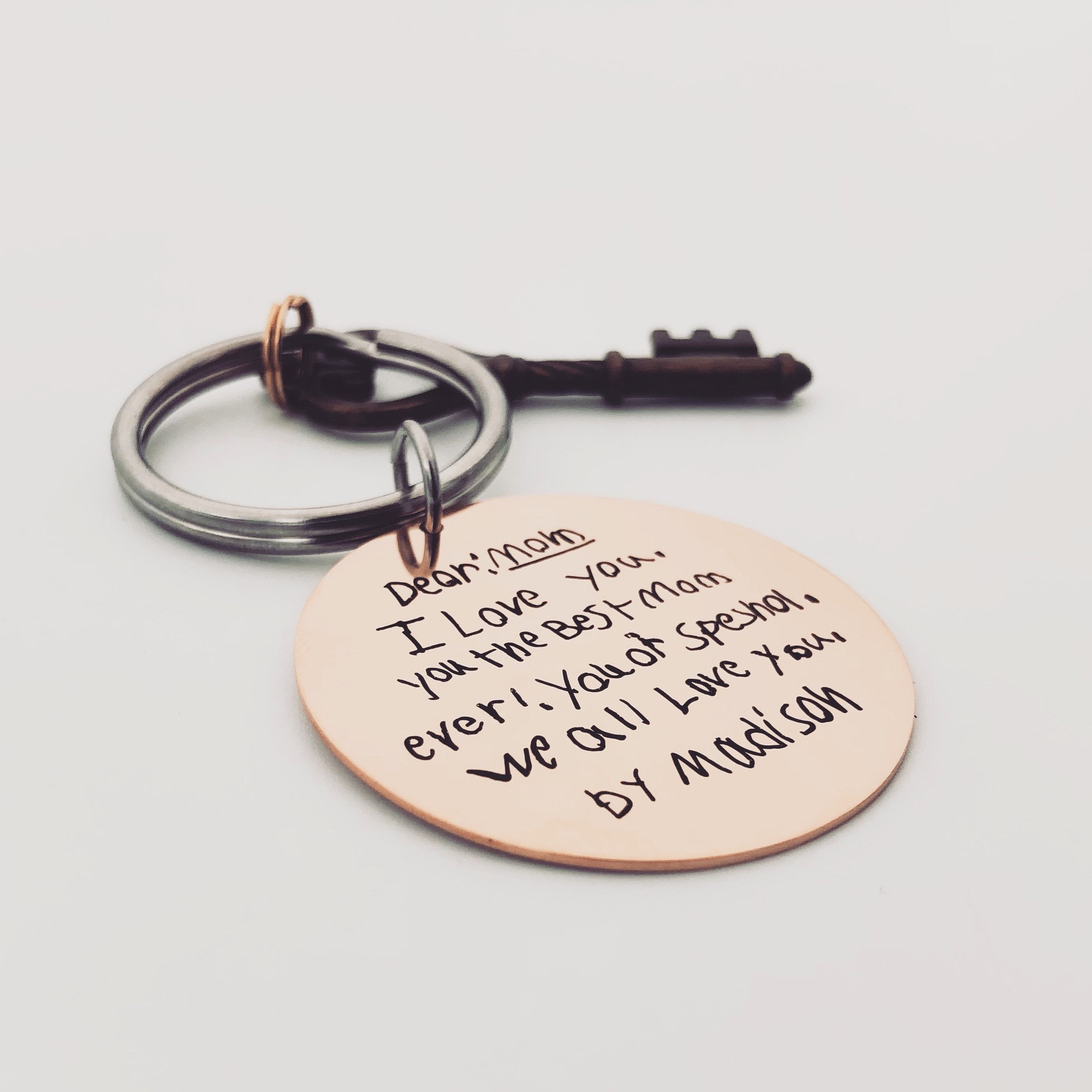 SKYCARPER Mothers Day Gift, Mom Keychain from Son for Birthday, Double Side I'll Always Be Your Little Boy, You Will Always Be My World - Best Mom