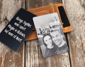 Permanent Memories - Wallet Card - Laser Etched with your personalization - Add your HANDWRITING!