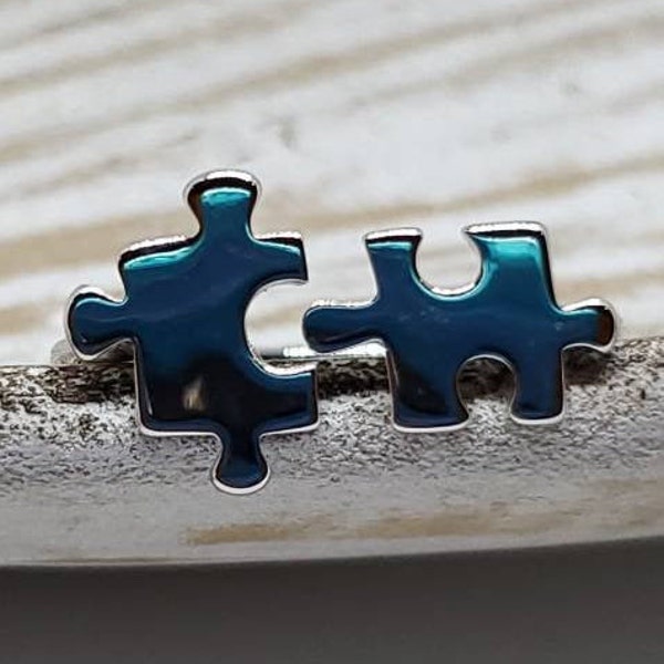 Puzzle Ring, Sterling Silver Ring, 925 Ring, 925 Sterling Silver, Autism Awareness, Autism Awareness Jewelry, Autism Awareness Ring