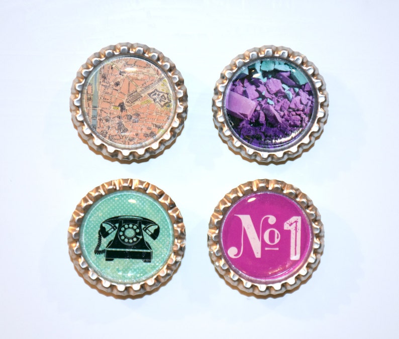 Fridge Magnets Retro Magnets Bottle Cap Magnets Fridge Magnet Set Decorative Magnets Cute Fridge Magnets Refrigerator Magnets