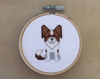 Papillon Cross Stitch Pattern