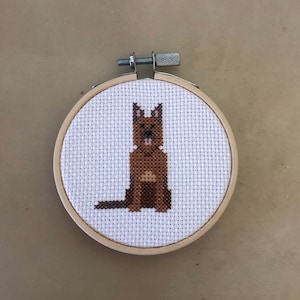 German Shepherd Cross Stitch Pattern