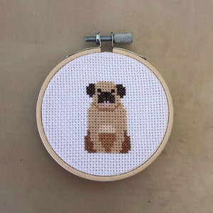 Pug Cross Stitch Pattern