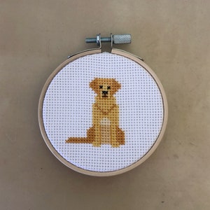 Golden Retriever Cross Stitch Pattern