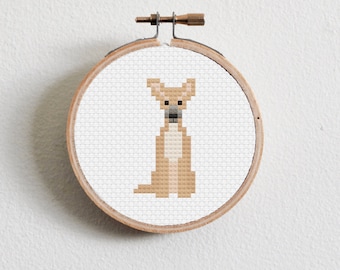 Whippet Cross Stitch Pattern