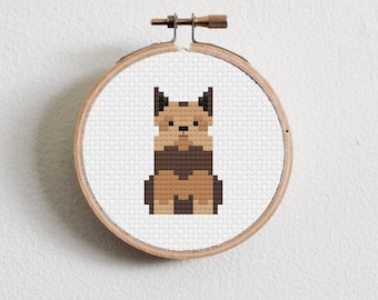 Yorkshire Terrier Cross Stitch Pattern