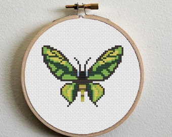 Animal Crossing Cairns Birdwing Butterfly Cross Stitch Pattern