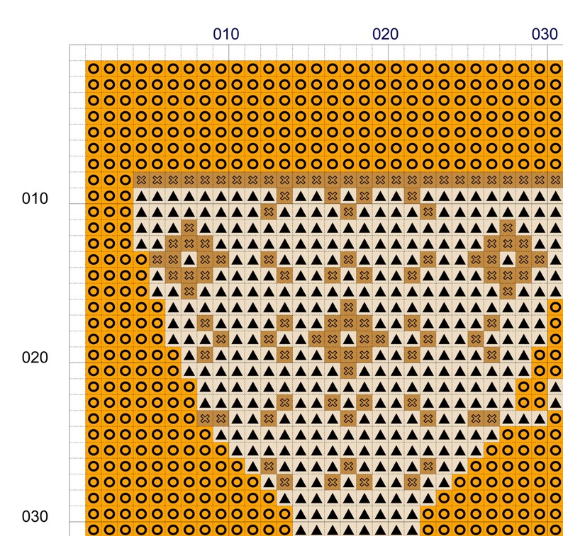 Teacup Pop Art Squares Cross Stitch Pattern image 4