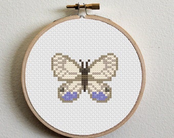Animal Crossing Andromeda Satyr Butterfly Cross Stitch Pattern