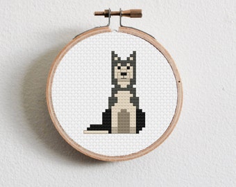 Husky Cross Stitch Pattern