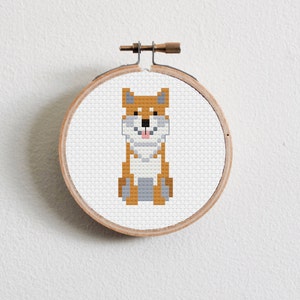 Shiba Inu Cross Stitch Pattern