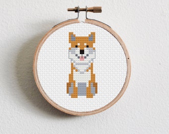 Shiba Inu Cross Stitch Pattern